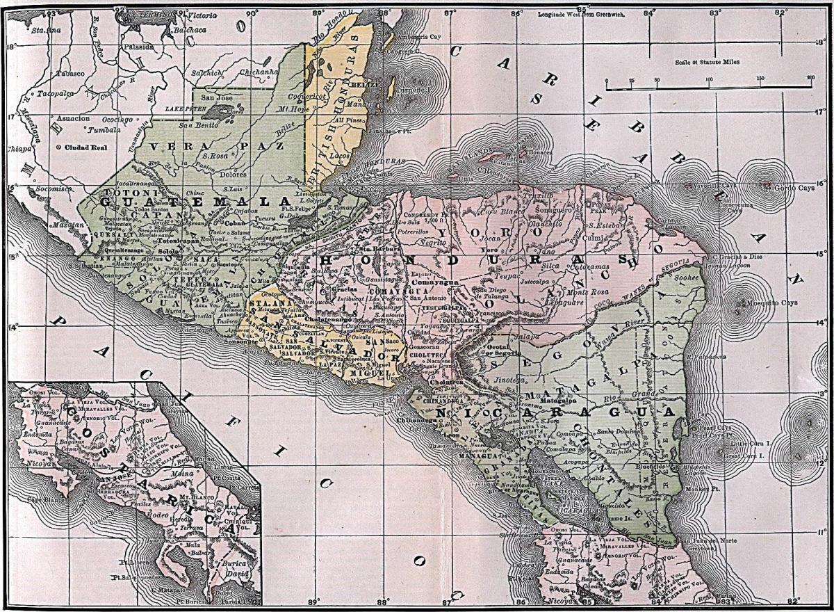 map of british Honduras