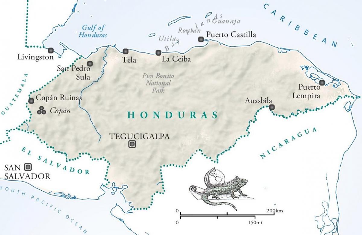 map of la ceiba Honduras