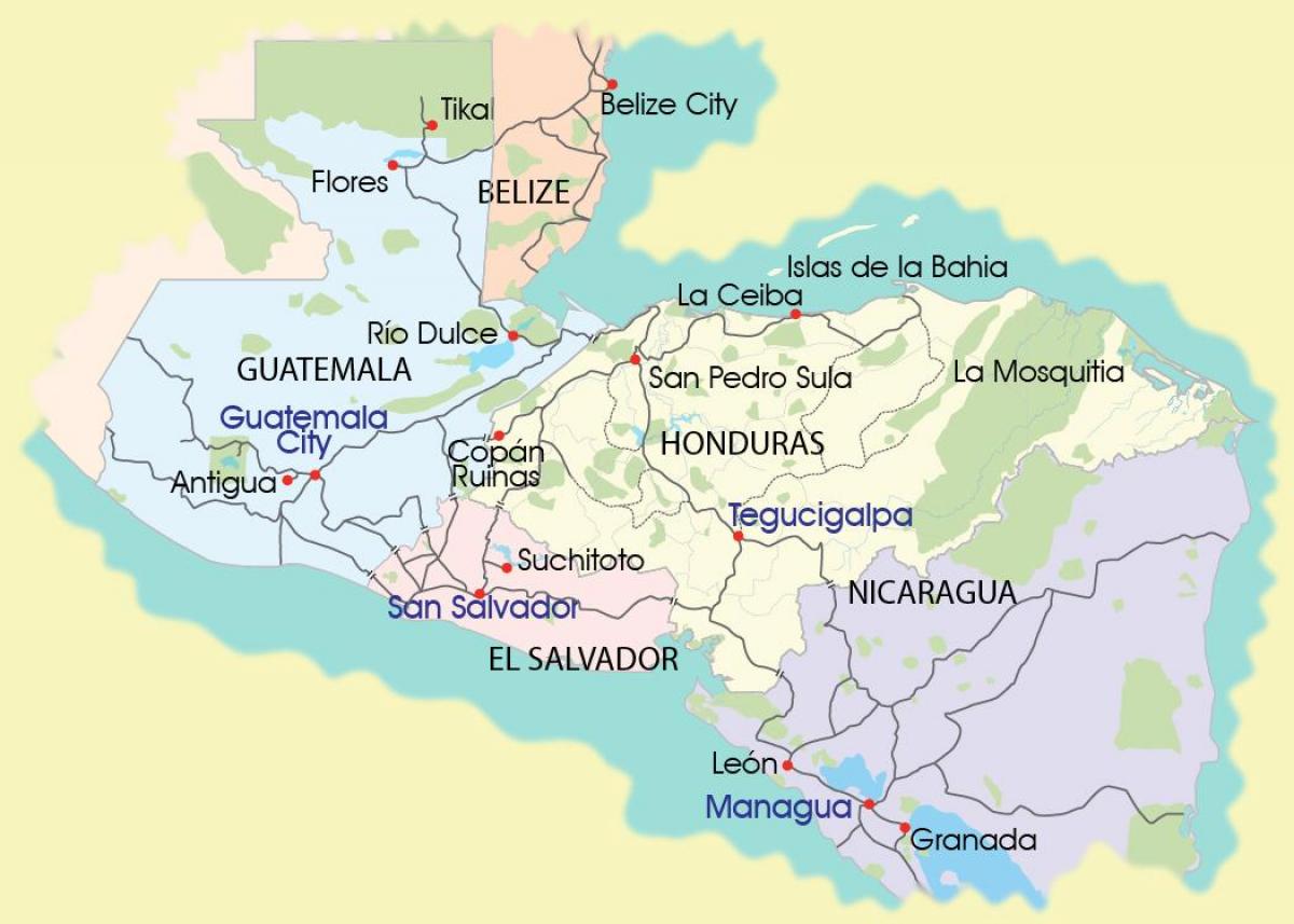 map of mosquitia Honduras