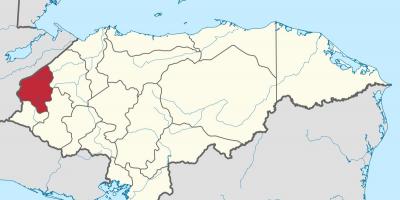 Map of copan Honduras
