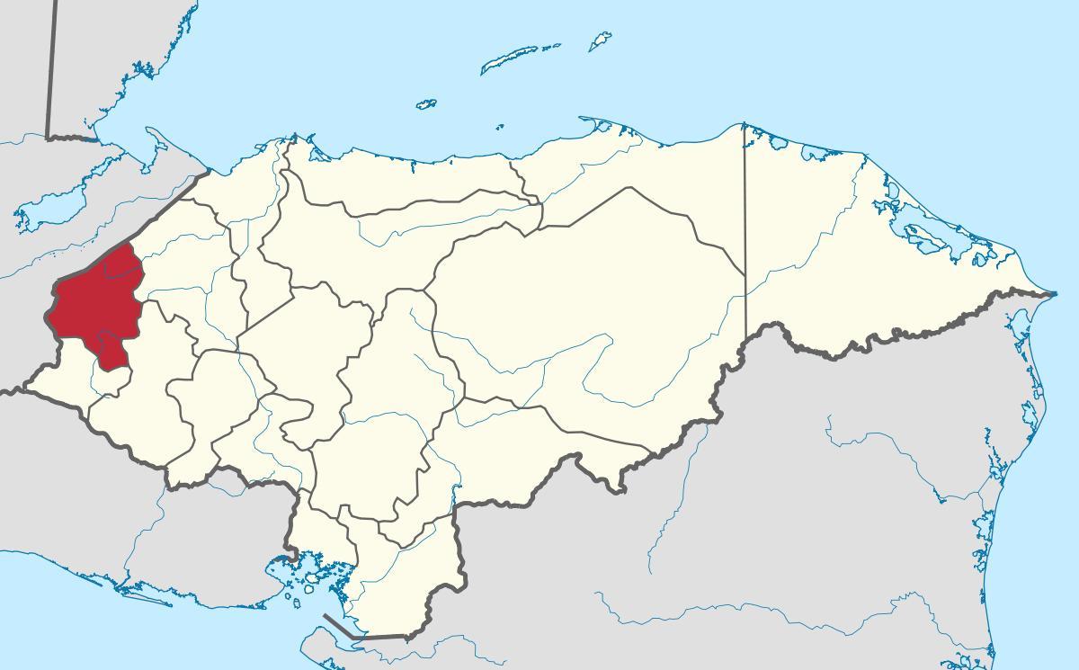 map of copan Honduras