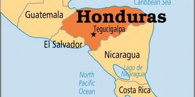 Honduras capital map